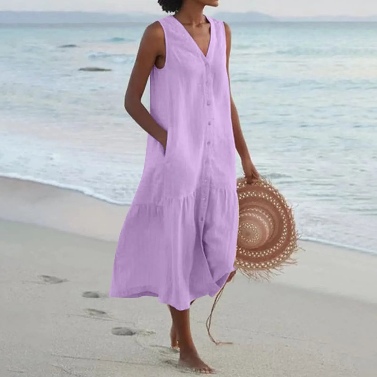 Fiorinda | Leichtes Sommerkleid aus Leinen