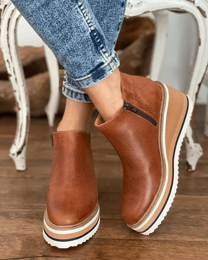 Keilabsatz-Stiefeletten für Frauen