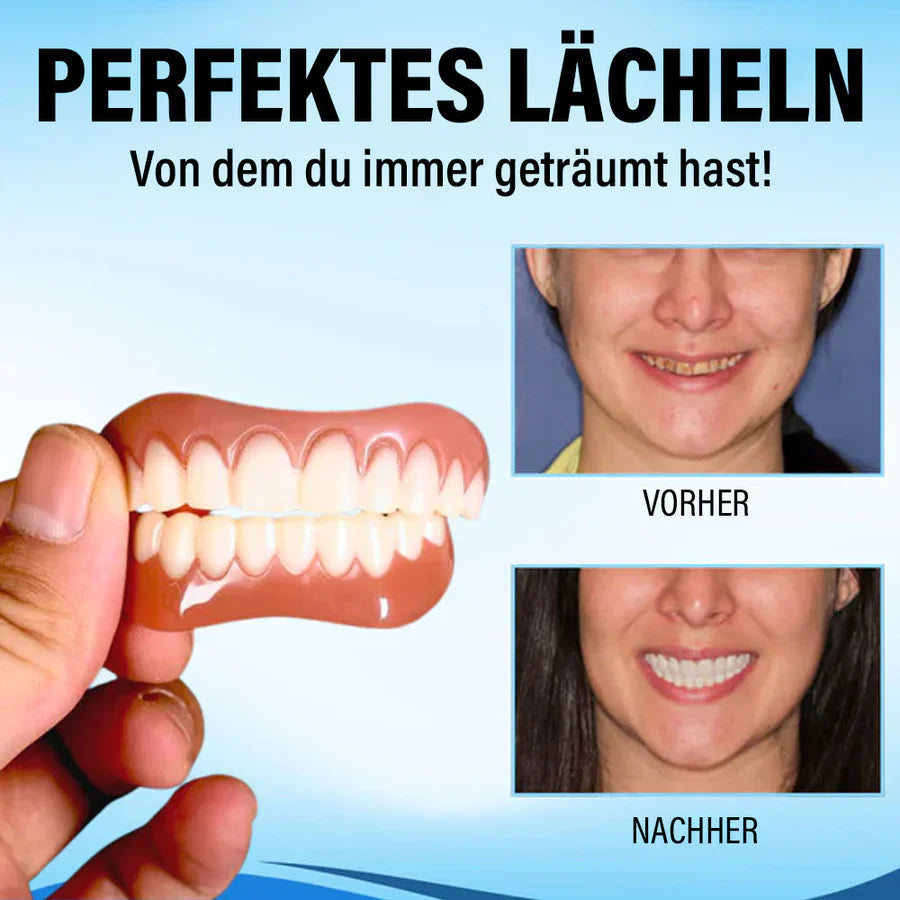1 + 1 Gratis | SmileReline™ – Individuell anpassbares Silikon-Prothesenreliningset [Letzter Tag Rabatt]