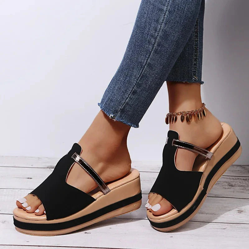 Elithra | Elegante Plateau-Sandalen Damen