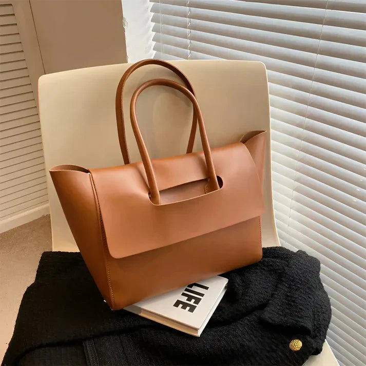 Klassische Lederschultertasche Für Damen