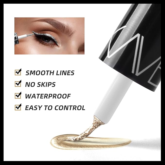 DiamondGlam™ – Flüssig-Eyeliner für präzise Linien & strahlenden Glamour [1 + 1 Gratis]