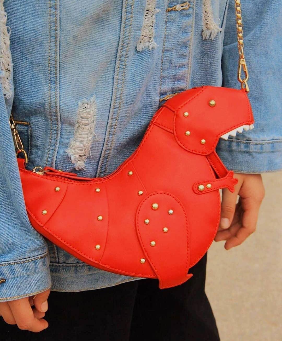 Einzigartige T-Rex Mini-Tasche mit Verspieltem Touch für Damen