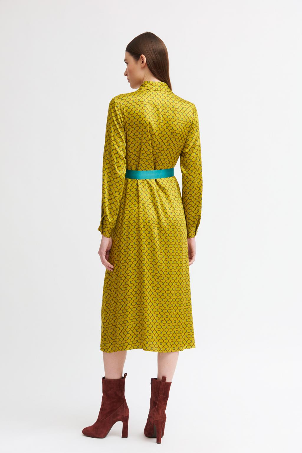 Alafair | Ockerfarbenes Kleid