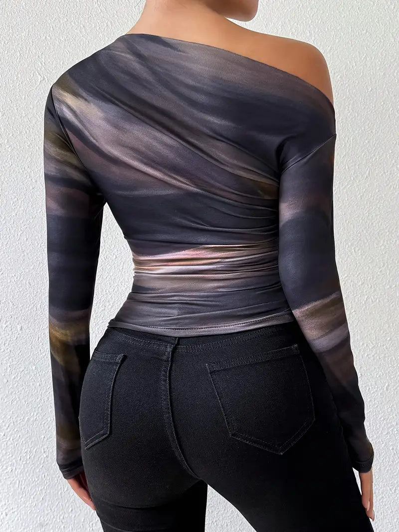 Off-Shoulder-Top mit Schmeichelhafter Passform für Damen