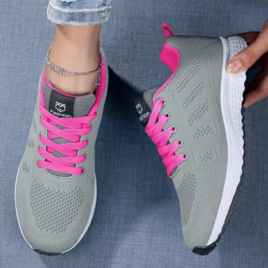 Atmungsaktive Schnür Sportschuhe Bequem und leicht Für Frauen