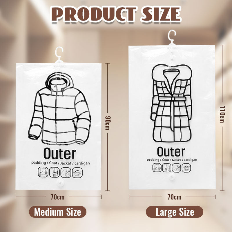 Vakuumbeutel für Kleidung Platzsparende Aufbewahrung Reisen Schrank product image 3