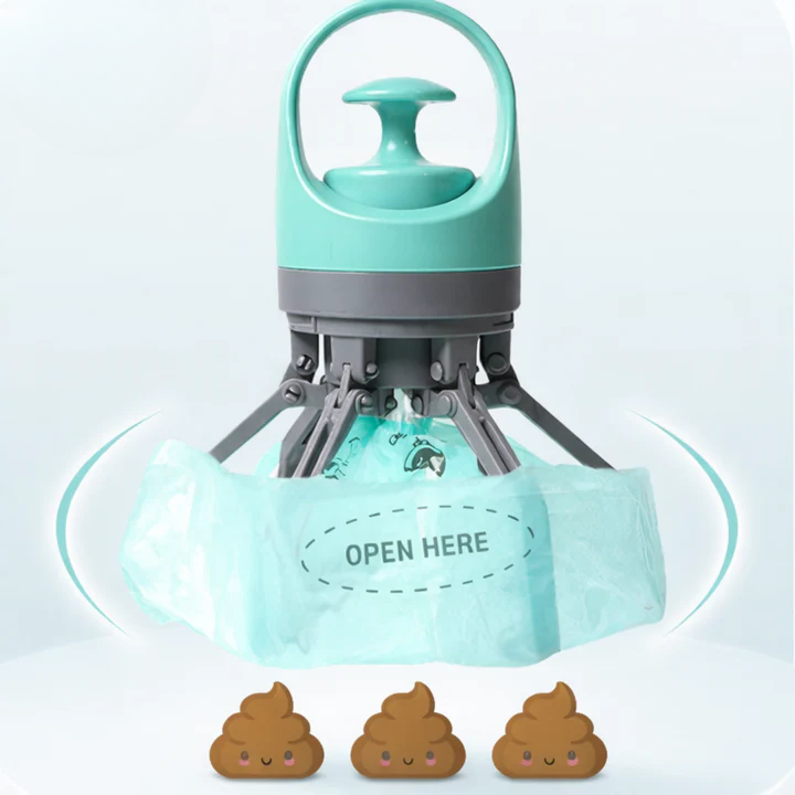 Hundekotgreifer mit integriertem Beutelspender – Berührungsfreie Reinigung product image 4