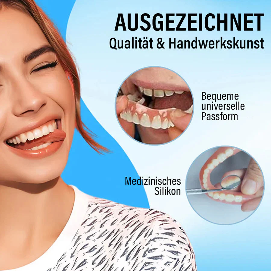1 + 1 Gratis | SmileReline™ – Individuell anpassbares Silikon-Prothesenreliningset [Letzter Tag Rabatt]