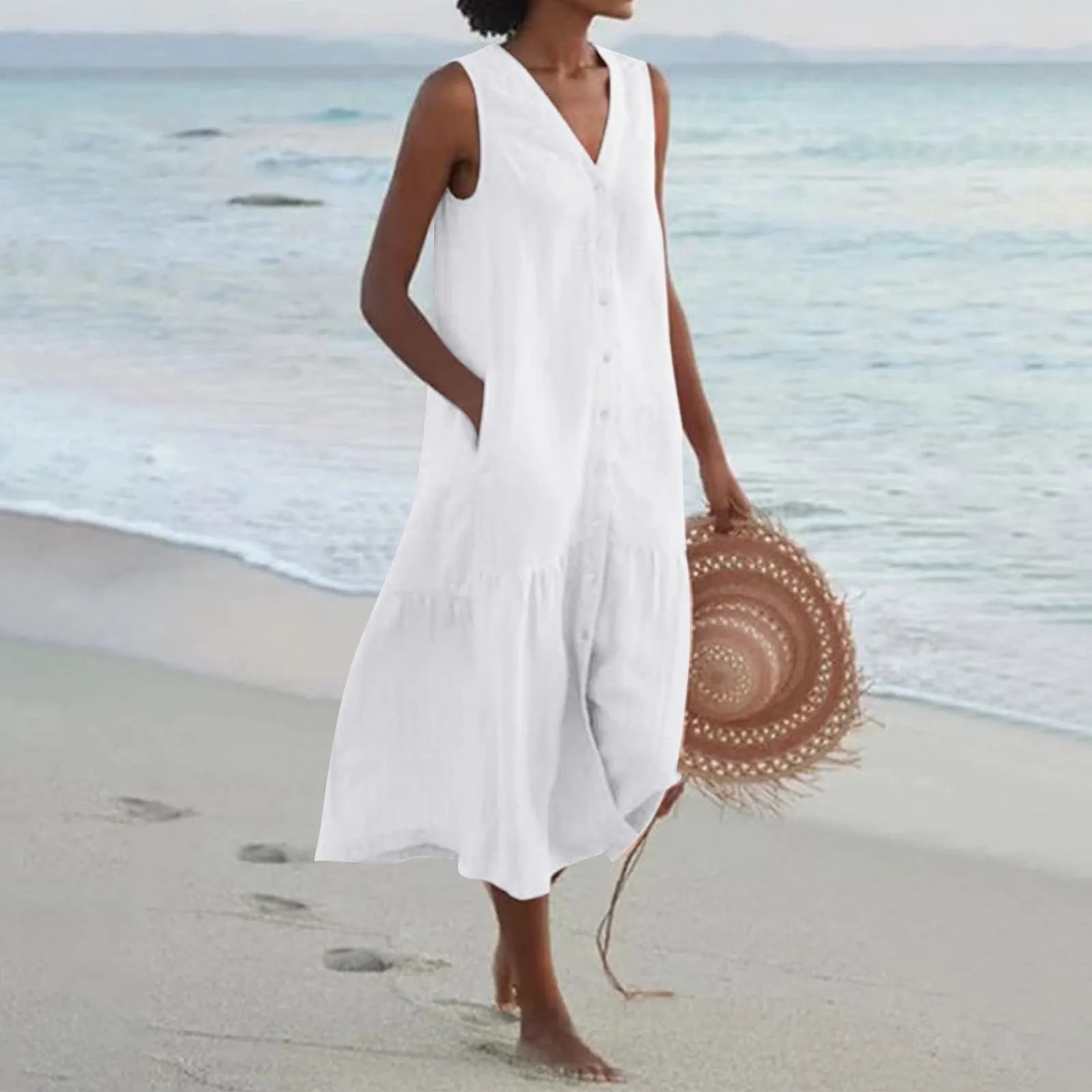 Fiorinda | Leichtes Sommerkleid aus Leinen
