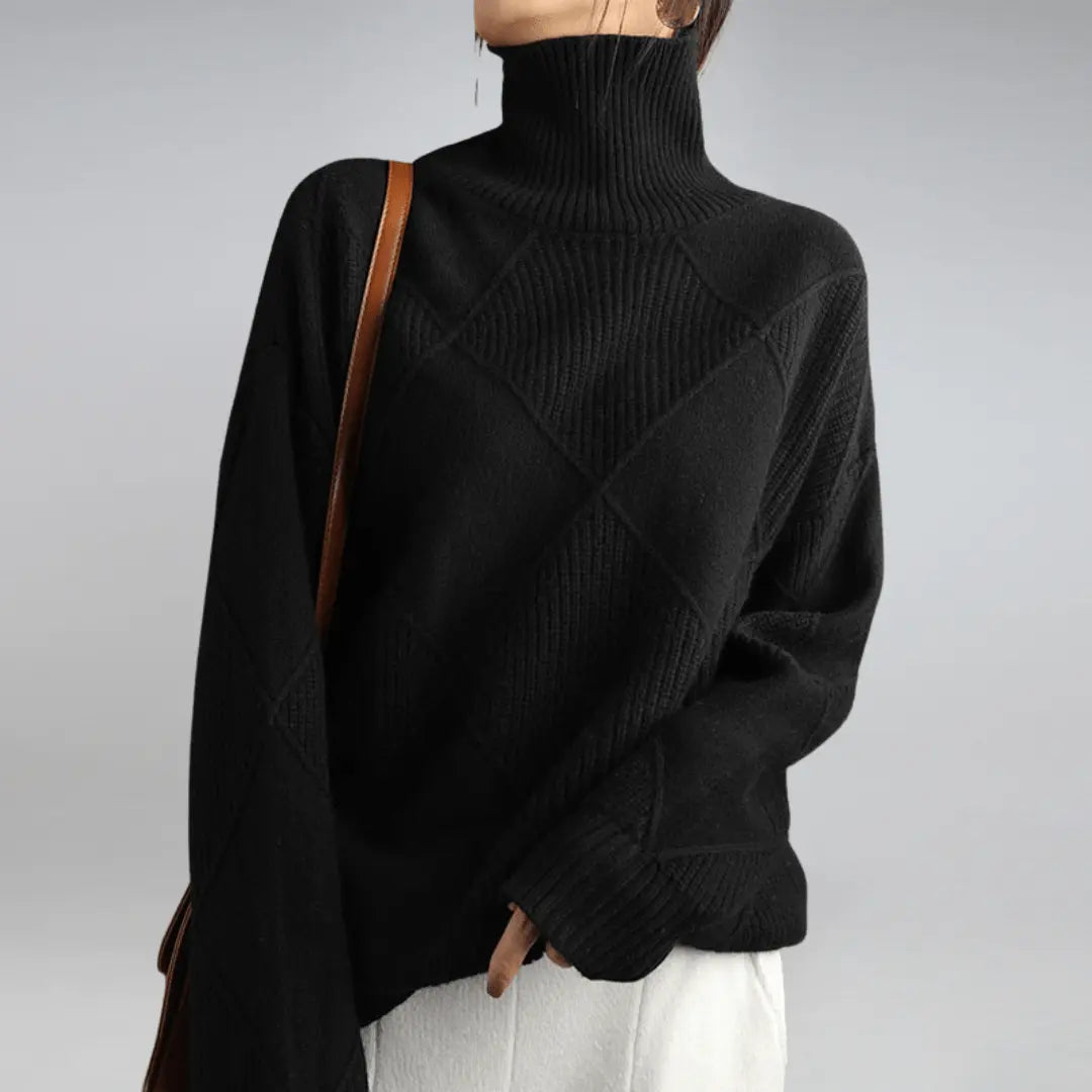 Warmer Rollkragenpullover für Damen
