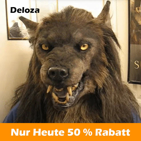 WolfMask™ – Kopfbedeckung Kostümmaske Halloween Party [50% Rabatt]