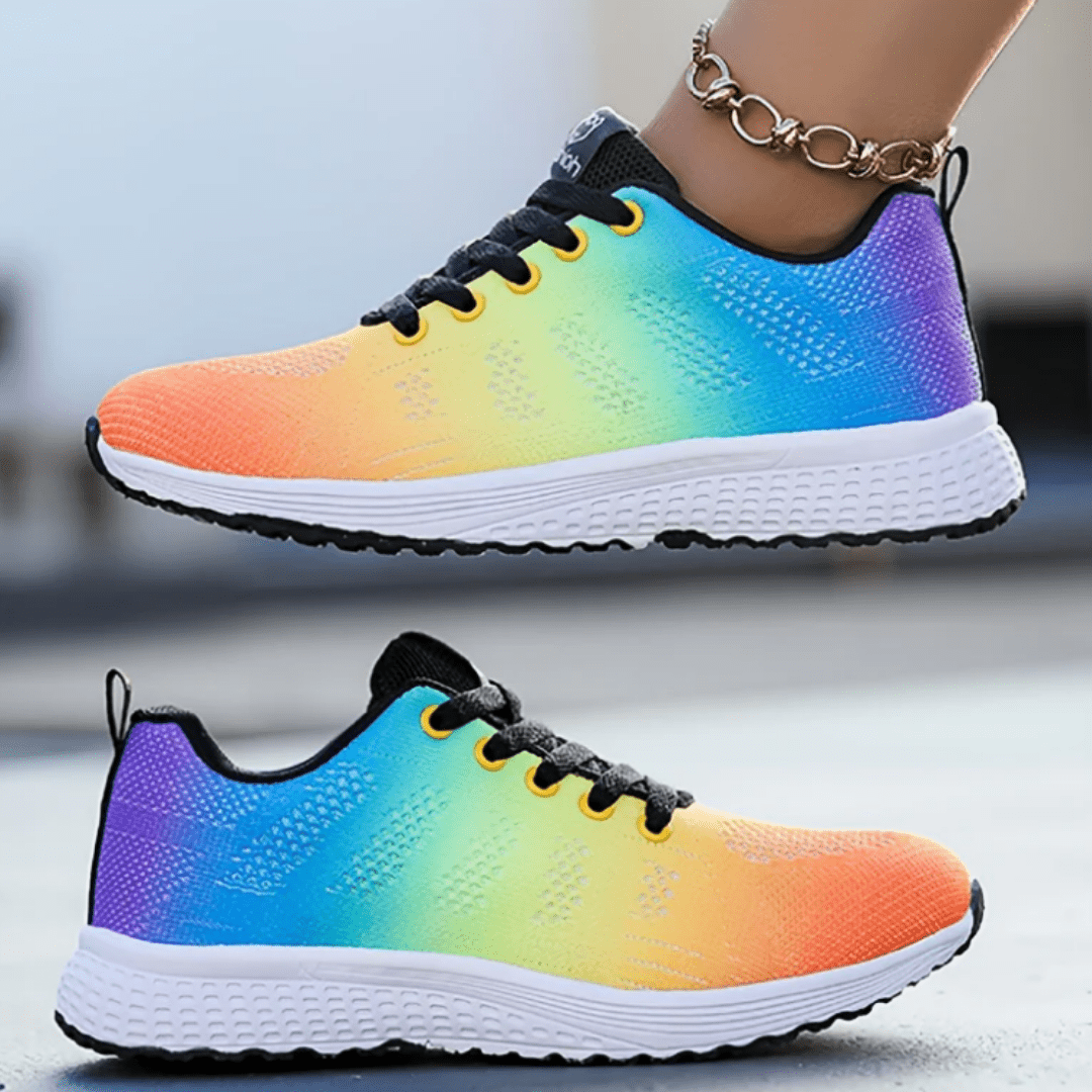 Atmungsaktive Schnür Sportschuhe Bequem und leicht Für Frauen