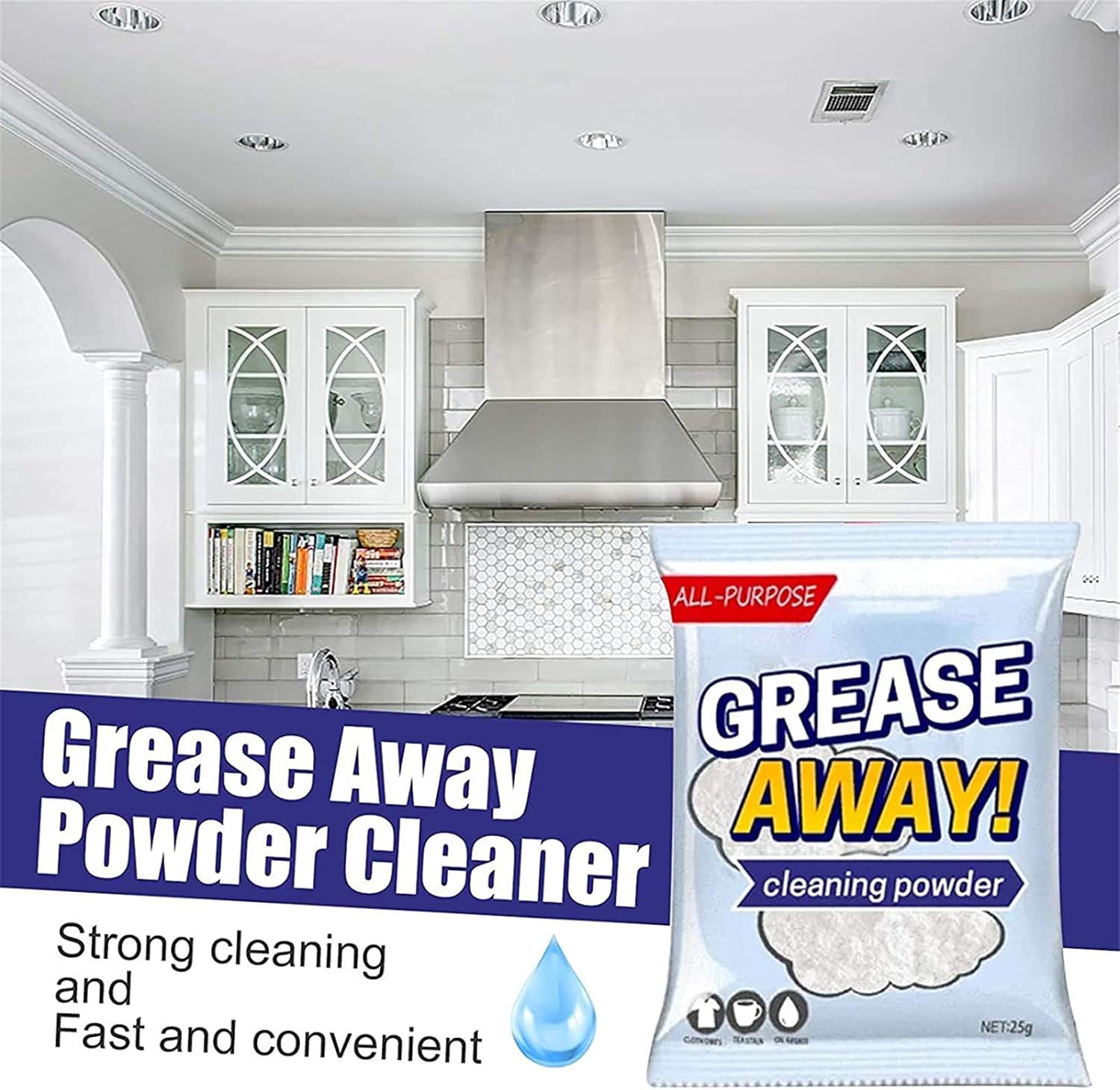 GreaseAway™ – Effektives Pulver gegen Fett- & Schmutzflecken [50 % Rabatt]