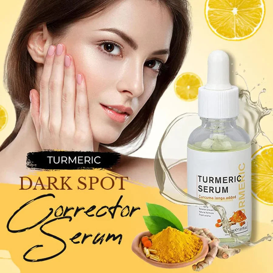 TurmicGlow™ – Dunkle Flecken korrigierendes Kurkuma-Serum [1 + 1 Gratis]