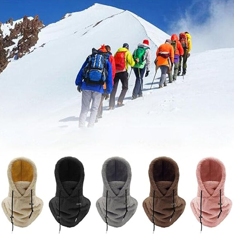 SkiMask™ – Skimaske mit kuscheliger Sherpa-Kapuze für besonders warme Wintertage [50% Rabatt]