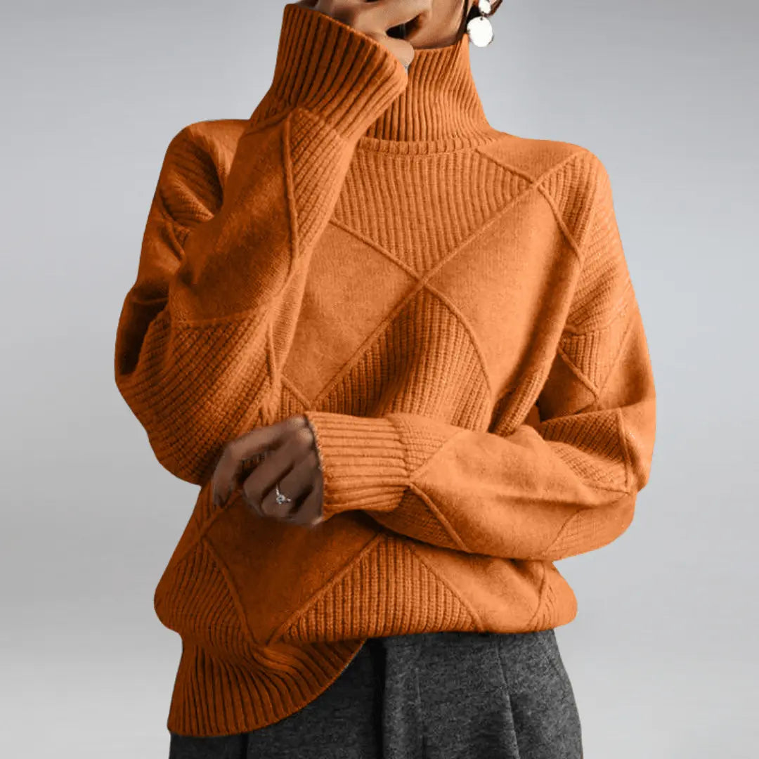 Warmer Rollkragenpullover für Damen