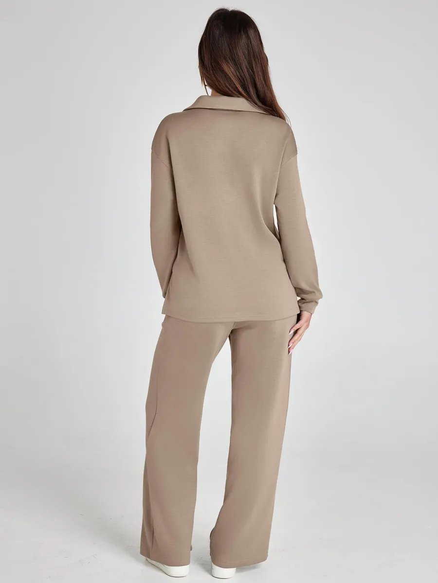 Damen Zweiteiler Set Langarm Hose Freizeit Outfit product image 24