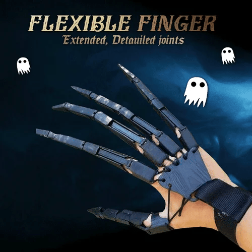 ScaryClaw™ – 3D-gelenkige Fingerverlängerung Halloween Deko [50% Rabatt]