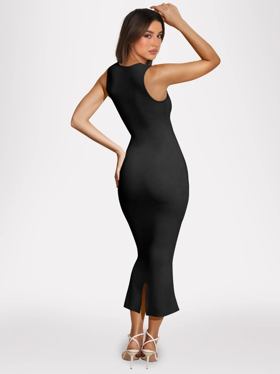 Gisette | Ärmelloses Maxikleid mit Rückenschlitz
