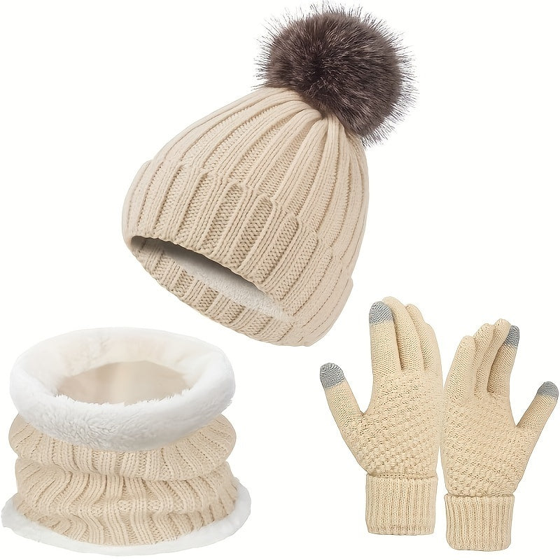 Gemütliches 3-Teiliges Winterset Für Höchsten Komfort Für Frauen