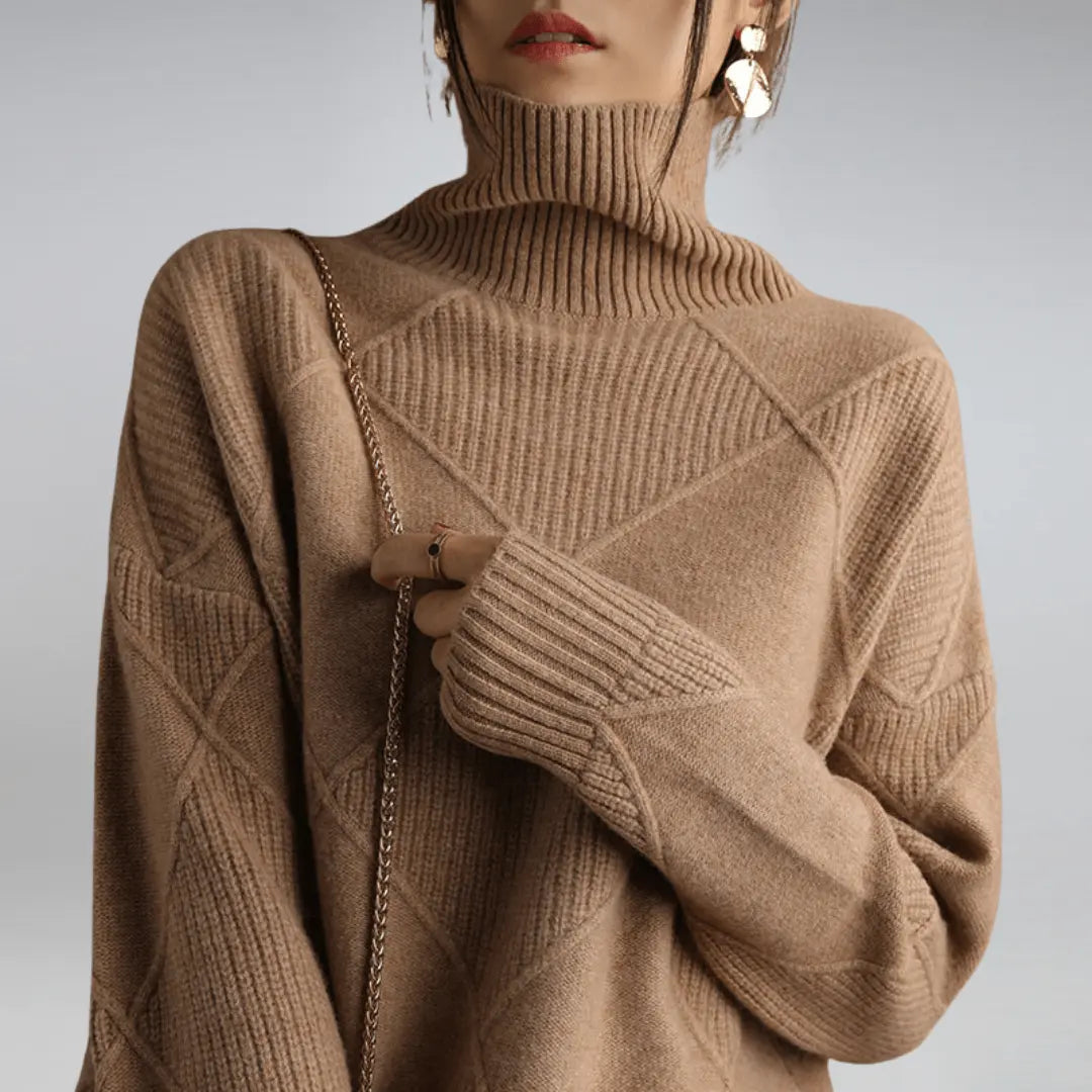 Warmer Rollkragenpullover für Damen