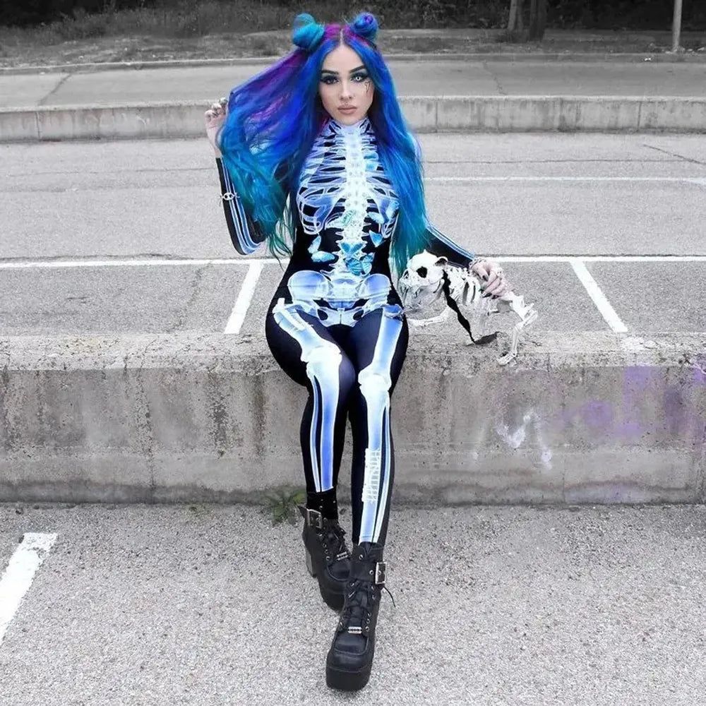 SkullSuit™ – Röntgen-Skelett-Kostüm Halloween Party [50% Rabatt]