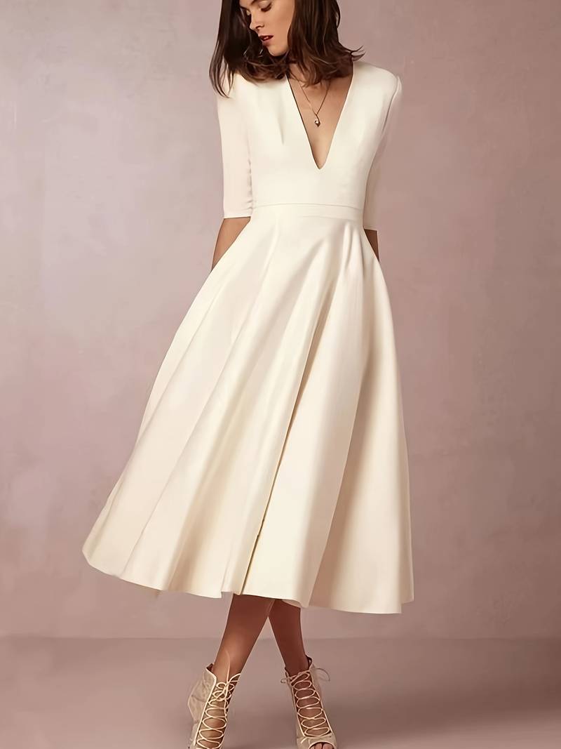 60er Jahre Retro Trapezkleid mit ausgestelltem Schnitt für Frauen