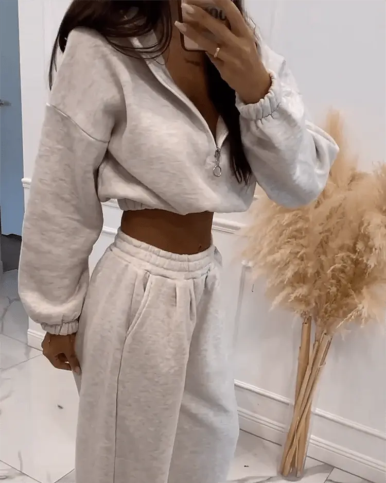 Feines Satin-Pyjama-Set mit Spitzenbesatz Für Frauen