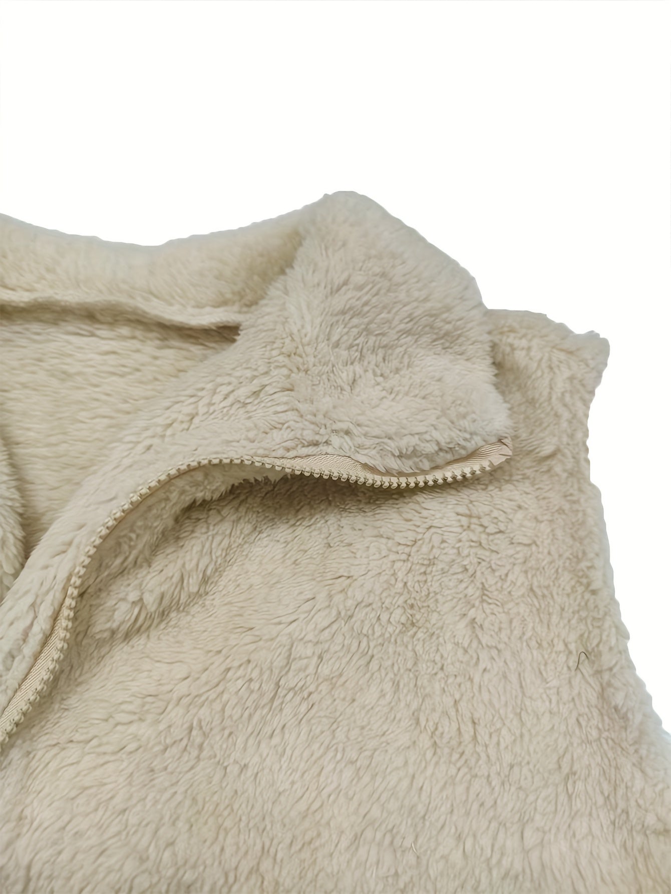 Briallen | Weicher Teddy Bodywarmer mit hohem Kragen
