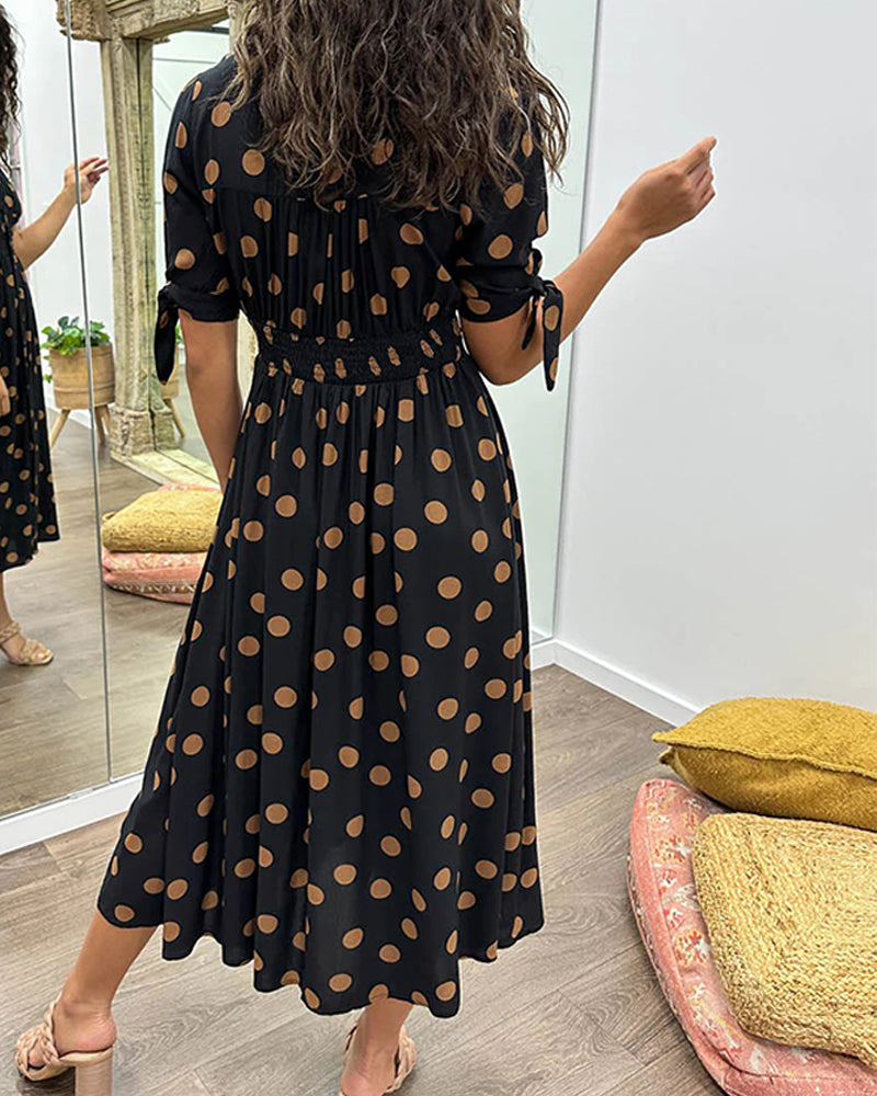 Damiana | Elegantes gepunktetes Kleid