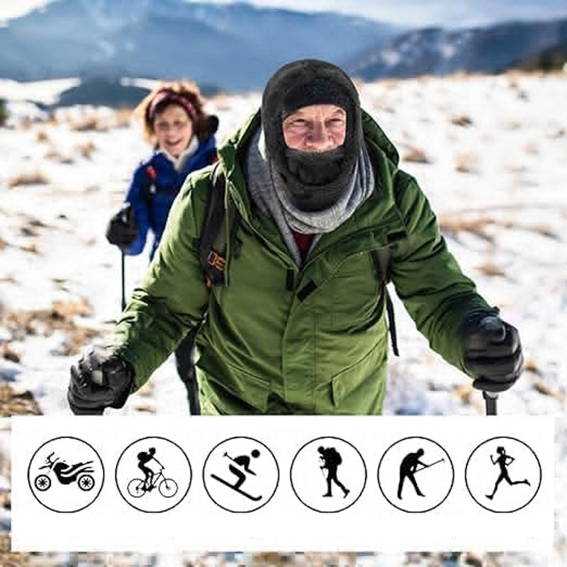 SkiMask™ – Skimaske mit kuscheliger Sherpa-Kapuze für besonders warme Wintertage [50% Rabatt]