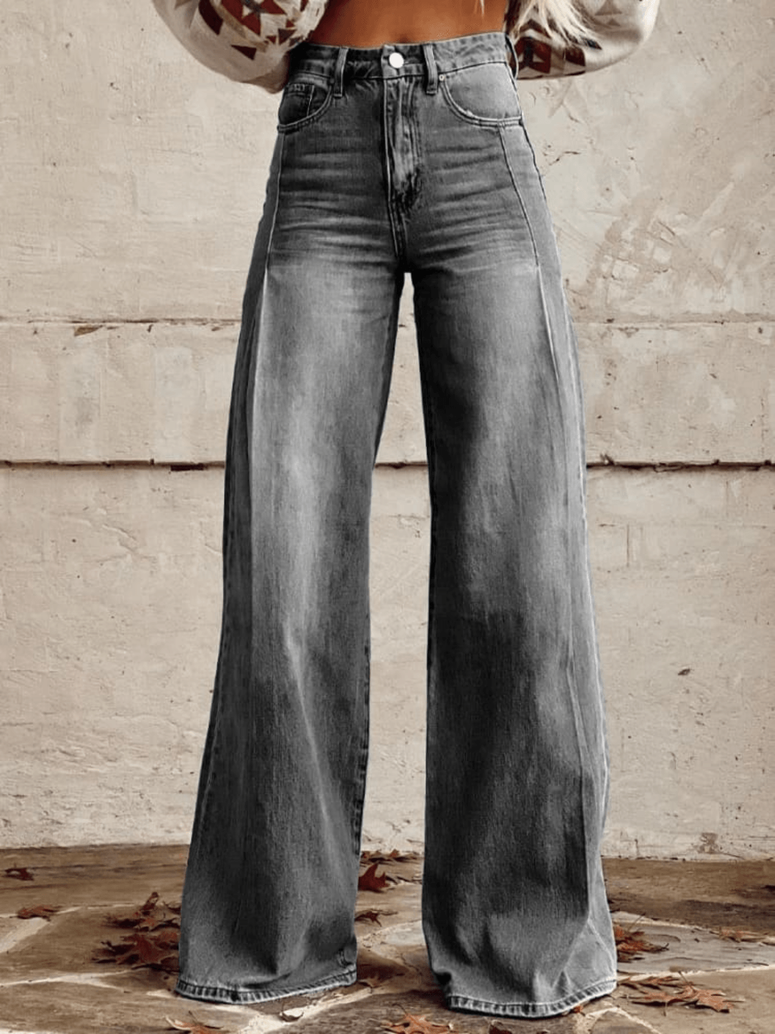 Klassische Weitbein Hose mit zeitlosem Stil für Damen