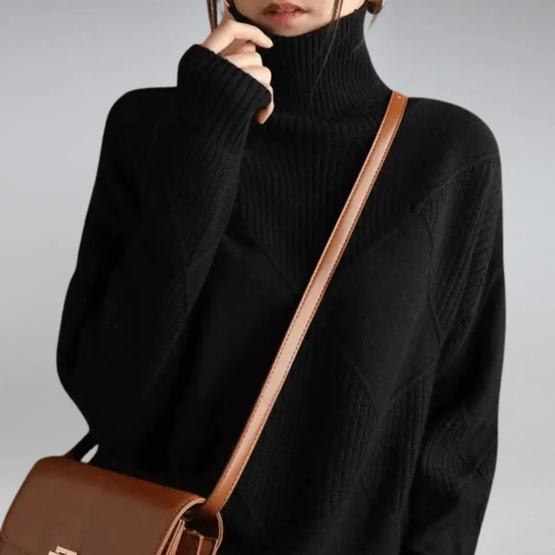 Warmer Rollkragenpullover für Damen