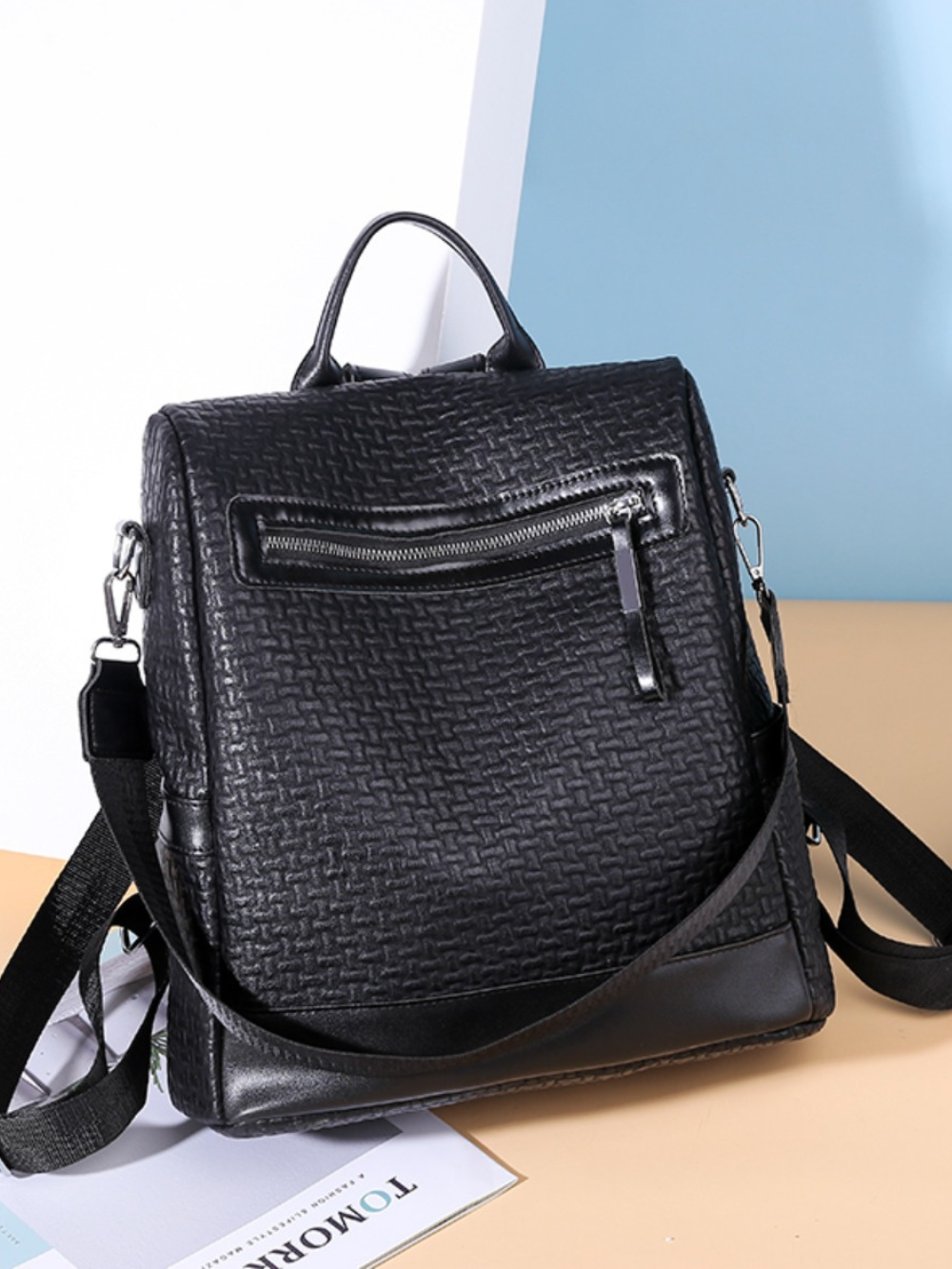 Xenoria | Eleganter PU-Leder Rucksack