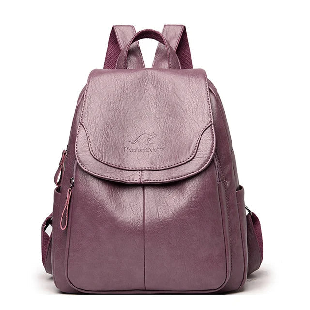 Emorie | Diebstahlsicherer Leder-Rucksack