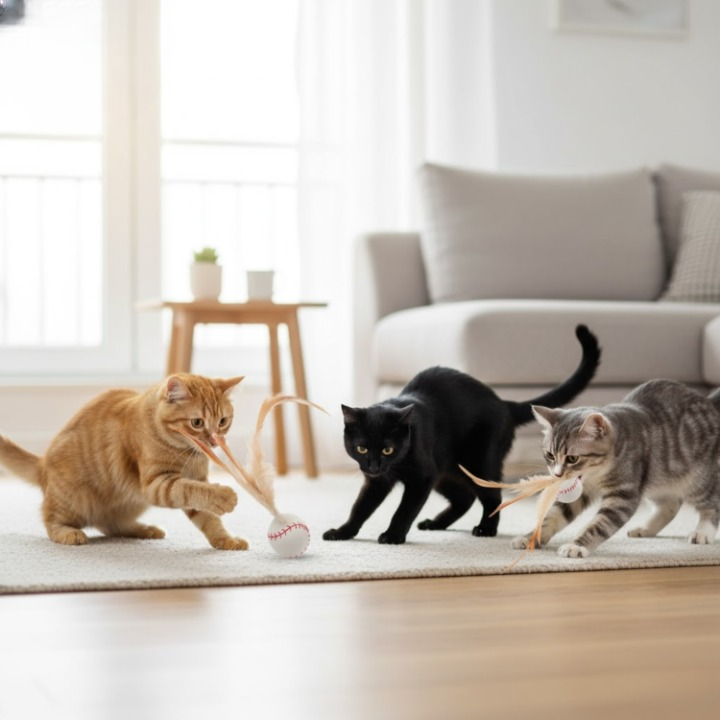 FeatherBounce Katzenspielzeug - 3er-Set product image 2