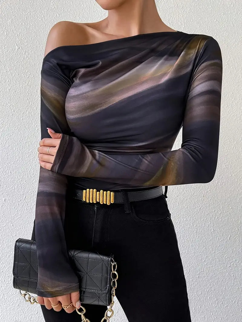 Off-Shoulder-Top mit Schmeichelhafter Passform für Damen
