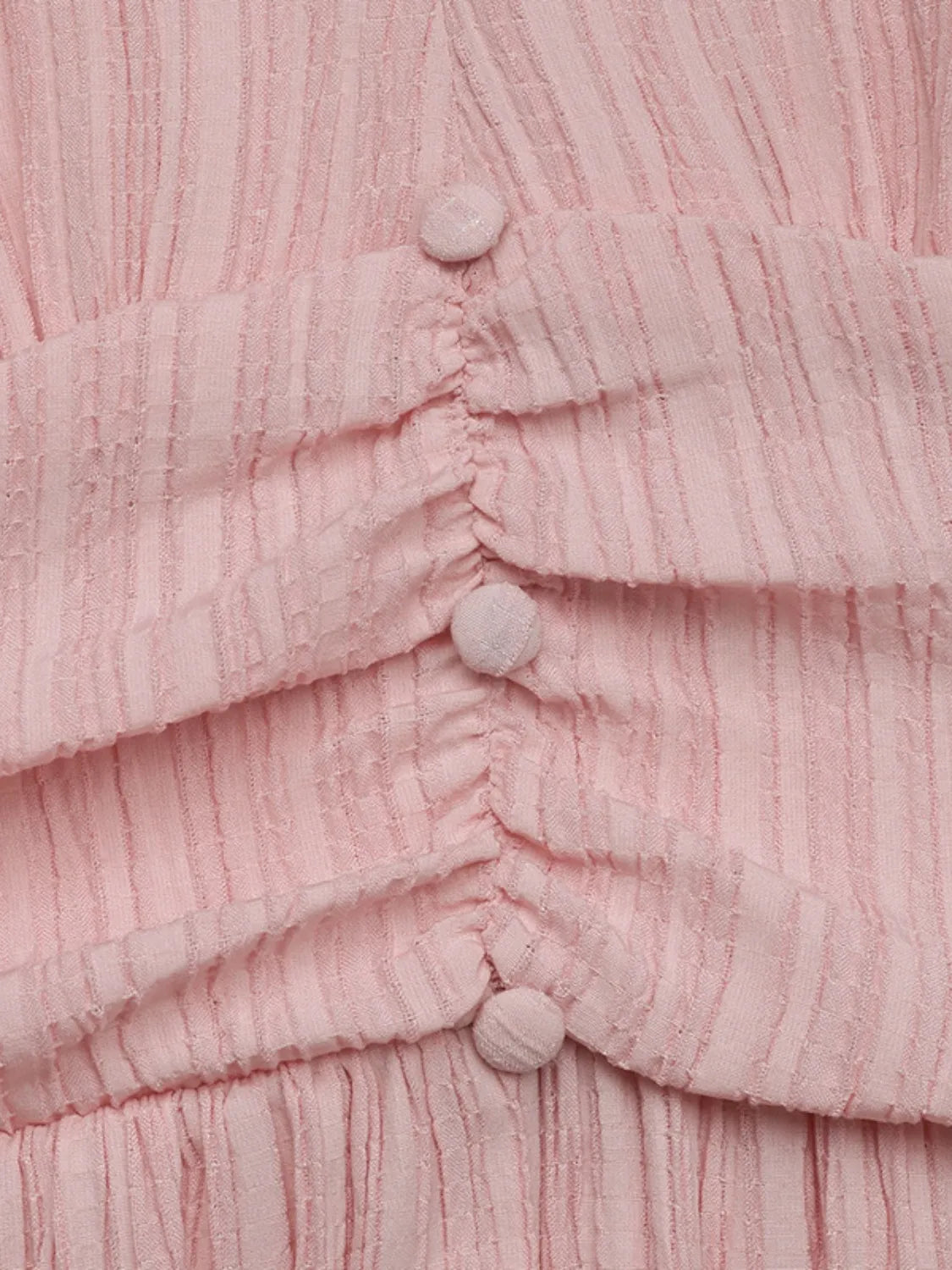 Genira | V-Ausschnitt Kleid mit Puffärmeln