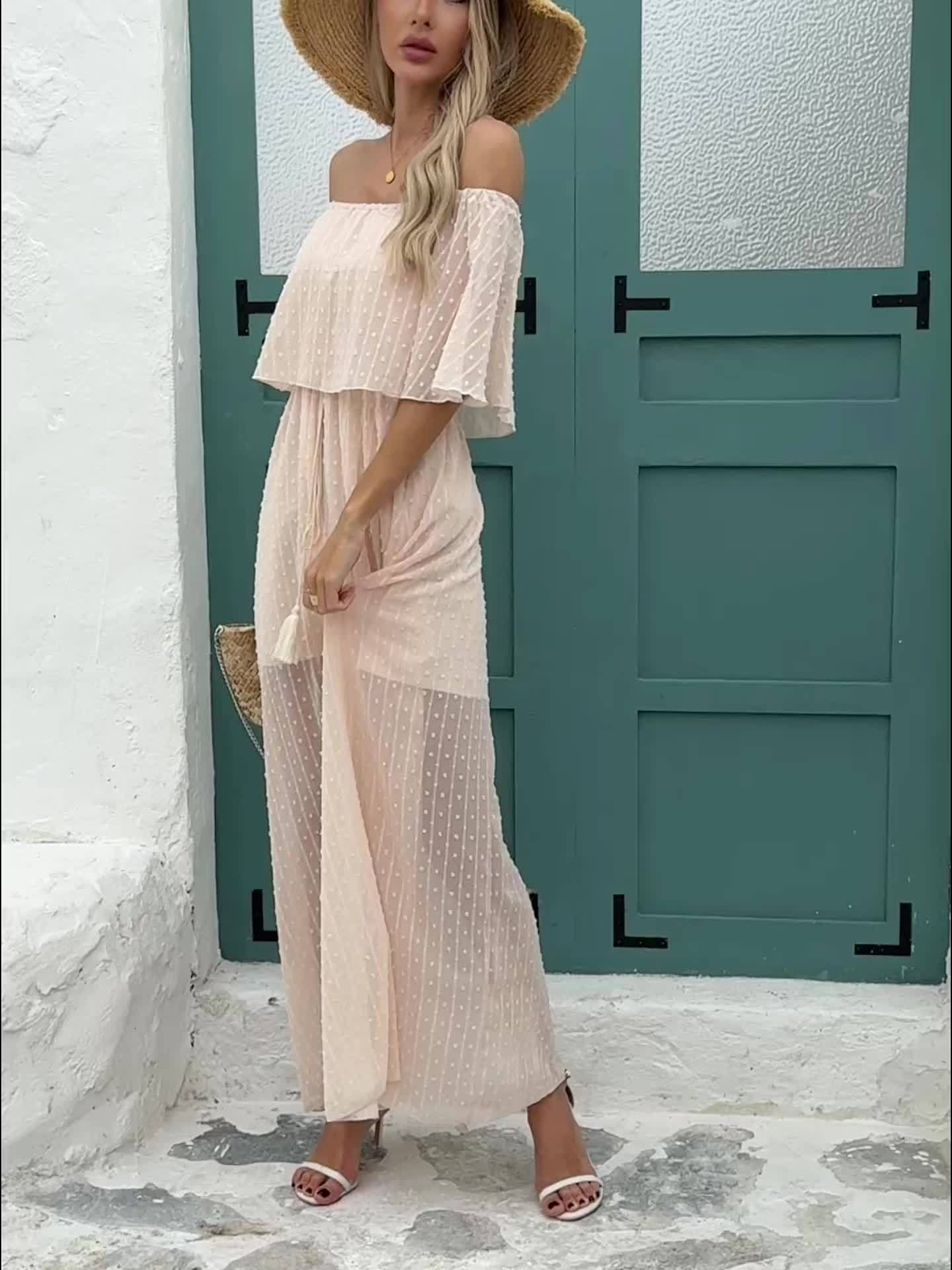Daphara | Off-Shoulder A-Linienkleid