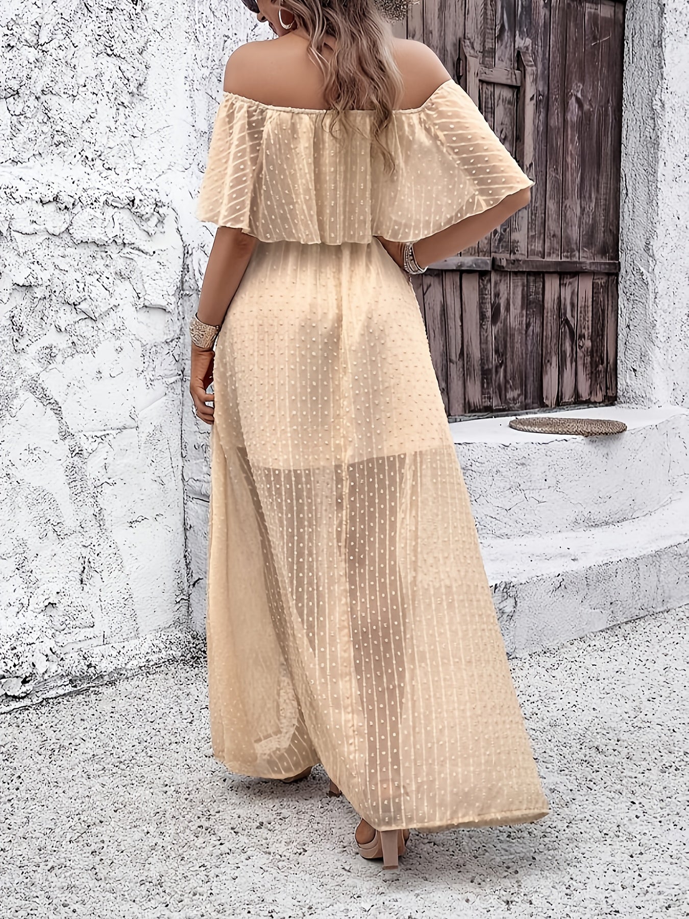 Daphara | Off-Shoulder A-Linienkleid