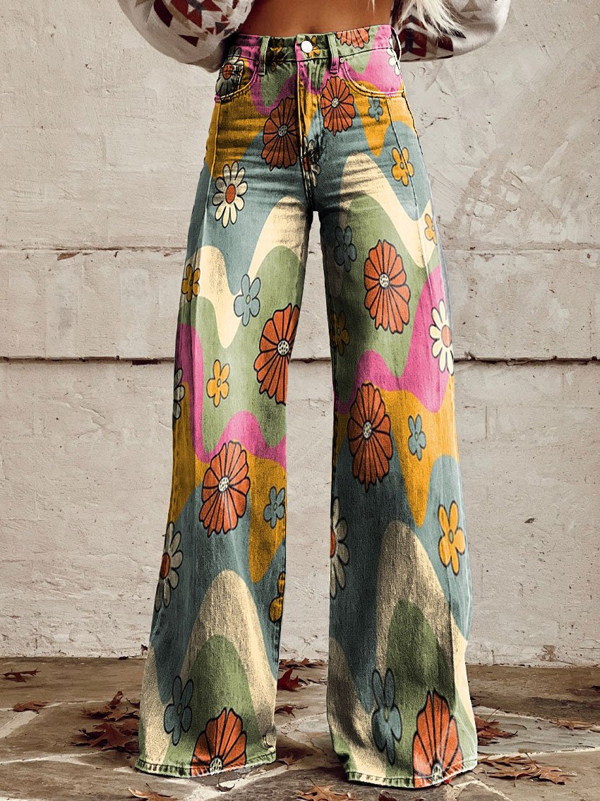 Fiorella | Bunte Vintage-Hosen für Frauen