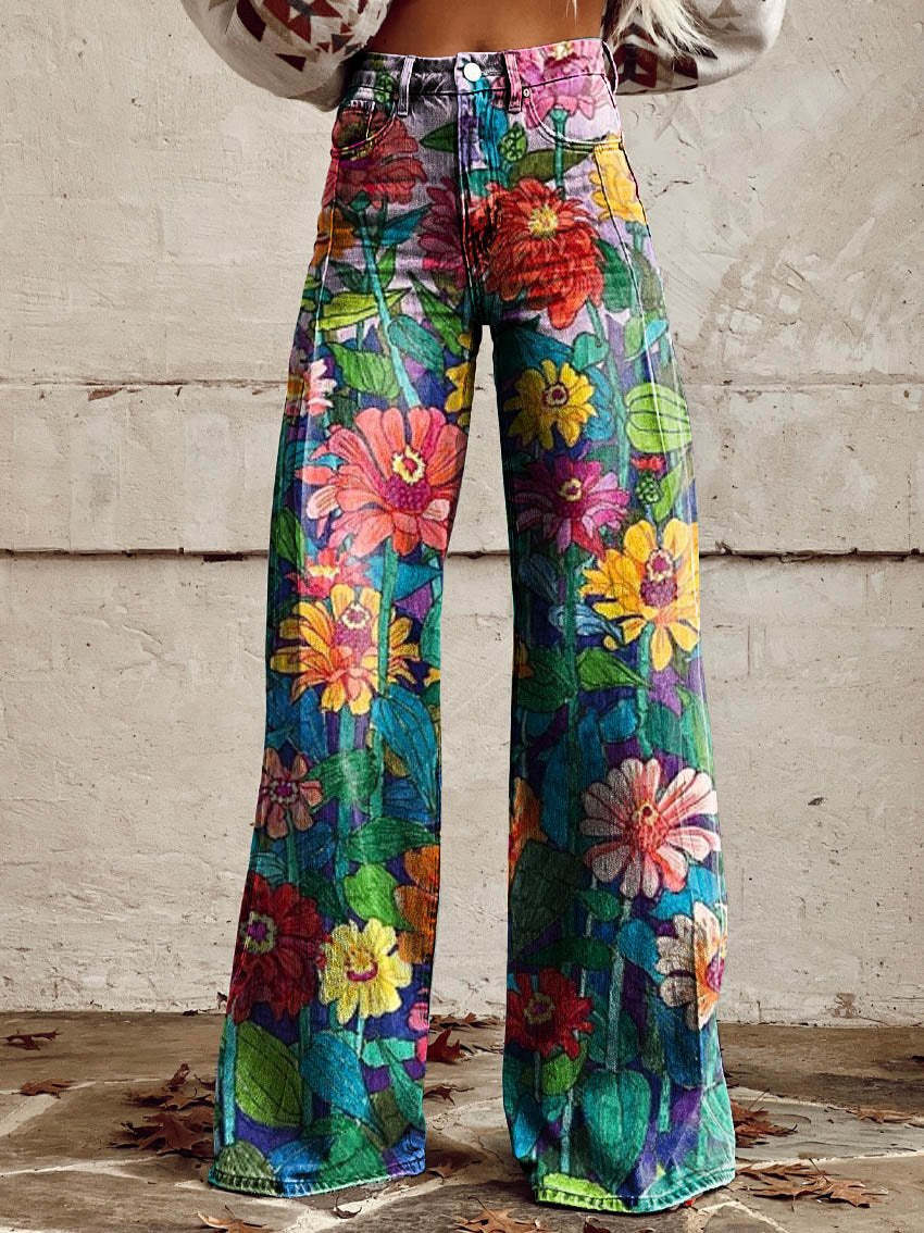 Fiorella | Bunte Vintage-Hosen für Frauen