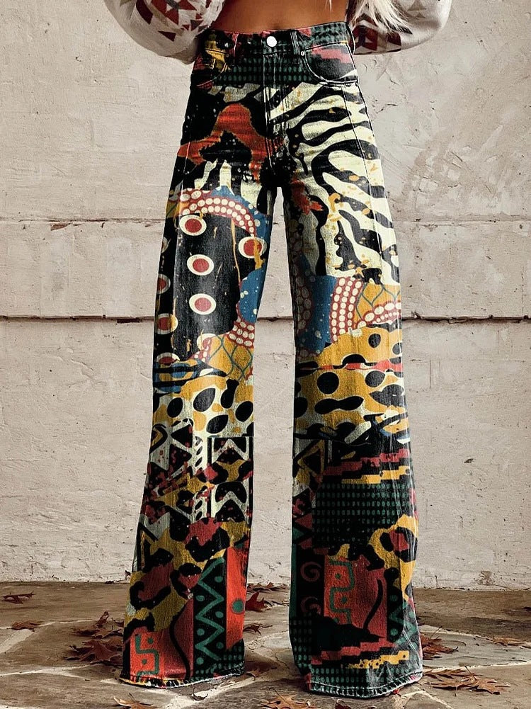 Fiorella | Bunte Vintage-Hosen für Frauen