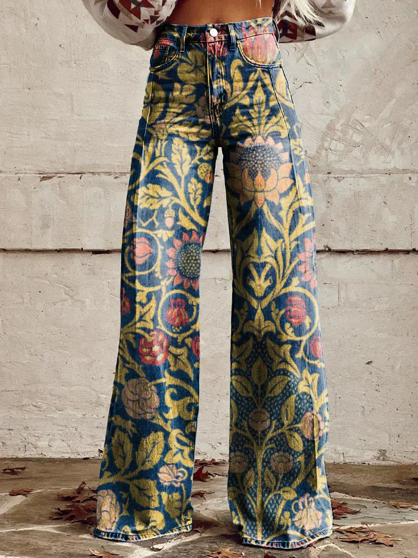 Fiorella | Bunte Vintage-Hosen für Frauen