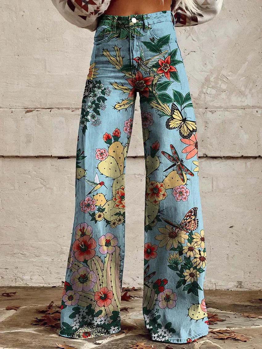 Fiorella | Bunte Vintage-Hosen für Frauen