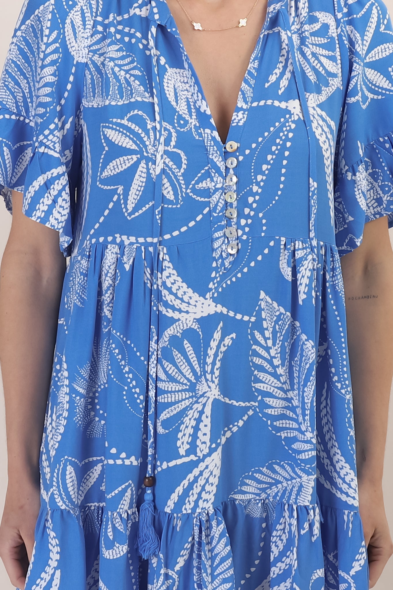 Aderyn | Verspieltes Minikleid mit Print