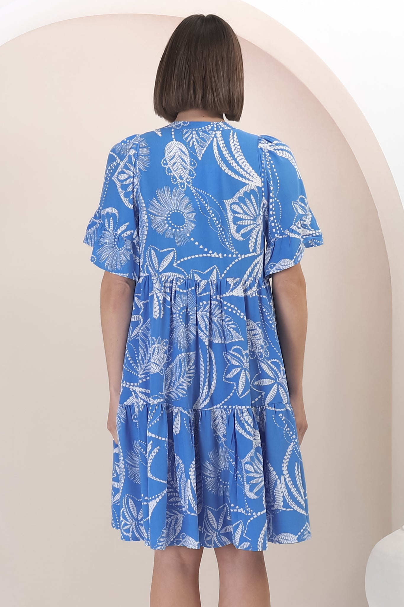 Aderyn | Verspieltes Minikleid mit Print
