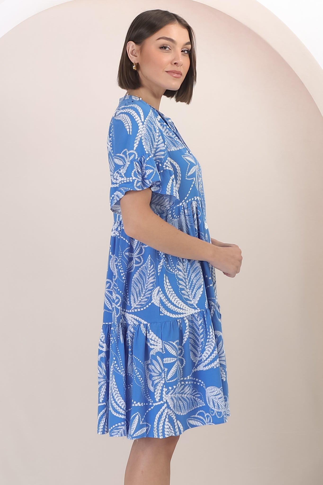 Aderyn | Verspieltes Minikleid mit Print