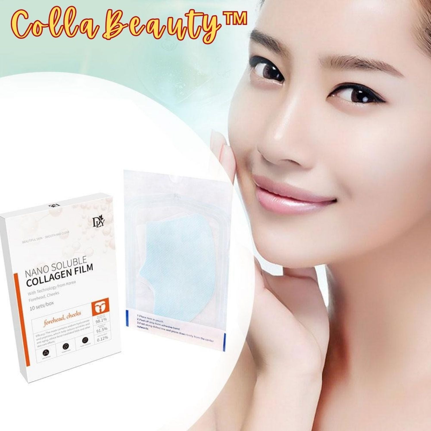 CollaBeauty™ – Nano-lösliche Kollagenfolie [1 + 1 Gratis]